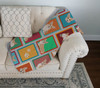 Lots of Fawn Pembroke Corgi Artwork Pattern Quilted Throw Blanket 50" x 60" product image at NuMercy 3