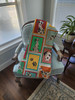 Lots of Harlequin Natural Ears Great Dane Artwork Pattern Quilted Throw Blanket 50" x 60" product image at NuMercy 4