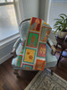 Lots of Blue and Tan Yorkie Artwork Pattern Quilted Throw Blanket 50" x 60" product image at NuMercy 4