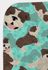 Brindle English Bulldog Artwork Pattern Quilted Throw Blanket 50" x 60" product image at NuMercy 5