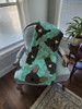 Black French Bulldog Artwork Pattern Quilted Throw Blanket 50" x 60" product image at NuMercy 4