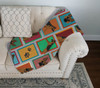 Lots of German Shepherd Artwork Pattern Quilted Throw Blanket 50" x 60" product image at NuMercy 3