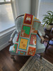Lots of Red and White Pembroke Corgi Artwork Pattern Quilted Throw Blanket 50" x 60" product image at NuMercy 4