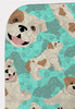 Piebald English Bulldog Artwork Pattern Quilted Throw Blanket 50" x 60" product image at NuMercy 5
