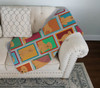 Lots of Golden Retriever Artwork Pattern Quilted Throw Blanket 50" x 60" product image at NuMercy 3
