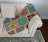 Lots of Italian Greyhound Artwork Pattern Quilted Throw Blanket 50" x 60" product image at NuMercy 3