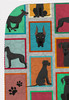 Lots of Black Great Dane Artwork Pattern Quilted Throw Blanket 50" x 60" product image at NuMercy 5