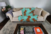 Red Dachshund Artwork Pattern Quilted Throw Blanket 50" x 60" product image at NuMercy 2
