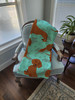 Red Dachshund Artwork Pattern Quilted Throw Blanket 50" x 60" product image at NuMercy 4