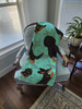 Longhaired Black Tan Dachshund Artwork Pattern Quilted Throw Blanket 50" x 60" product image at NuMercy 4