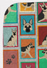Lots of Black and Silver German Shepherd Artwork Pattern Quilted Throw Blanket 50" x 60" product image at NuMercy 5