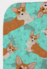 Red and White Pembroke Corgi Artwork Pattern Quilted Throw Blanket 50" x 60" product image at NuMercy 5