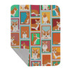 Lots of Red Cardigan Corgi Artwork Pattern Quilted Throw Blanket 50" x 60" product image at NuMercy