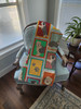 Lots of Old English Sheepdog Artwork Pattern Quilted Throw Blanket 50" x 60" product image at NuMercy 4