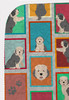 Lots of Old English Sheepdog Artwork Pattern Quilted Throw Blanket 50" x 60" product image at NuMercy 5