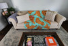 Red Yorkie Artwork Pattern Quilted Throw Blanket 50" x 60" product image at NuMercy 2