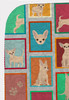 Lots of Cream Chihuahua Artwork Pattern Quilted Throw Blanket 50" x 60" product image at NuMercy 5