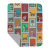 Lots of Schnauzer Artwork Pattern Quilted Throw Blanket 50" x 60" product image at NuMercy