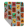 Lots of Chocolate Standard Poodle Artwork Pattern Quilted Throw Blanket 50" x 60" product image at NuMercy