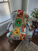 Lots of Red Border Collie Artwork Pattern Quilted Throw Blanket 50" x 60" product image at NuMercy 4