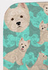 Westie Artwork Pattern Quilted Throw Blanket 50" x 60" product image at NuMercy 5