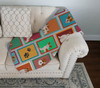 Lots of Red and White Jack Russell Terrier Artwork Pattern Quilted Throw Blanket 50" x 60" product image at NuMercy 3