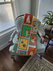 Lots of Red and White Jack Russell Terrier Artwork Pattern Quilted Throw Blanket 50" x 60" product image at NuMercy 4