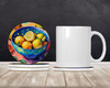 Colorful Lemons Large Sandstone Absorbent Round Coasters Pack of 4 DAC1850 product image at NuMercy 2