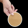 Collie Spring Path Large Sandstone Absorbent Round Coasters Pack of 4 product image at NuMercy 3
