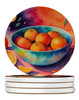 Colorful Oranges Large Sandstone Absorbent Round Coasters Pack of 4 DAC1853 product image at NuMercy