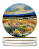 Nevada Sagebrush in Watercolor Large Sandstone Absorbent Round Coasters Pack of 4 DAC1684 product image at NuMercy