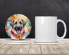 Anatolian Shepherd Luau Large Sandstone Absorbent Round Coasters Pack of 4 product image at NuMercy 2