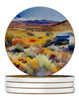 Nevada Sagebrush in Watercolor Large Sandstone Absorbent Round Coasters Pack of 4 DAC1683 product image at NuMercy