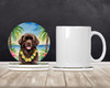 Newfoundland Luau Large Sandstone Absorbent Round Coasters Pack of 4 DAC6478 product image at NuMercy 2