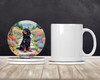 Gordon Setter Spring Path Large Sandstone Absorbent Round Coasters Pack of 4 DAC6639 product image at NuMercy 2