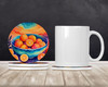 Colorful Oranges Large Sandstone Absorbent Round Coasters Pack of 4 DAC1855 product image at NuMercy 2