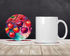 Colorful Cherries Large Sandstone Absorbent Round Coasters Pack of 4 DAC1834 product image at NuMercy 2