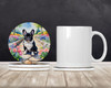 French Bulldog Spring Path Large Sandstone Absorbent Round Coasters Pack of 4 DAC6629 product image at NuMercy 2