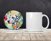 Dalmatian Luau Large Sandstone Absorbent Round Coasters Pack of 4 DAC6421 product image at NuMercy 2