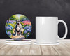 Pit Bull Terrier Spring Path Large Sandstone Absorbent Round Coasters Pack of 4 DAC6688 product image at NuMercy 2