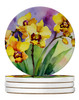 Orchids in Watercolor Large Sandstone Absorbent Round Coasters Pack of 4 DAC1590 product image at NuMercy