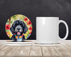 Portuguese Water Dog Luau Large Sandstone Absorbent Round Coasters Pack of 4 product image at NuMercy 2