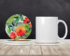 Connecticut Mountain Laurels in Watercolor Large Sandstone Absorbent Round Coasters Pack of 4 DAC1633 product image at NuMercy 2