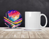Colorful Phlox Large Sandstone Absorbent Round Coasters Pack of 4 product image at NuMercy 2