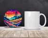 Colorful Yarrow Large Sandstone Absorbent Round Coasters Pack of 4 product image at NuMercy 2