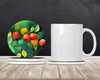 Missouri Hawthorns in Watercolor Large Sandstone Absorbent Round Coasters Pack of 4 DAC1677 product image at NuMercy 2
