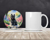 Cairn Terrier Spring Path Large Sandstone Absorbent Round Coasters Pack of 4 DAC6590 product image at NuMercy 2