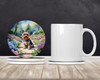 Yorkshire Terrier Spring Path Large Sandstone Absorbent Round Coasters Pack of 4 DAC6736 product image at NuMercy 2