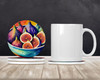 Colorful Figs Large Sandstone Absorbent Round Coasters Pack of 4 product image at NuMercy 2