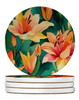 Lilies in Watercolor Large Sandstone Absorbent Round Coasters Pack of 4 DAC1587 product image at NuMercy